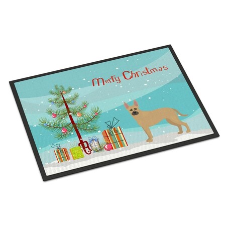 Carolines Treasures 18 x 27 in. Shepherd Pit Mix No.2 Christmas Tree Indoor or Outdoor Mat CK3870MAT